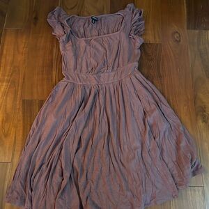 torrid Dusty Rose Ruffle Sleeve Midi Dress